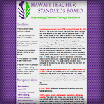 HTSB Hawaii Teacher Standards Board
